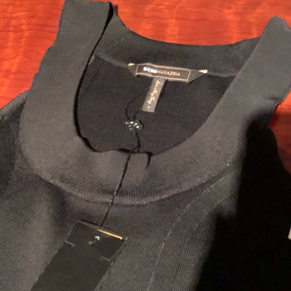 BCBG MaxAzria Black silk dress. Small. NWT. - Picture 3 of 6